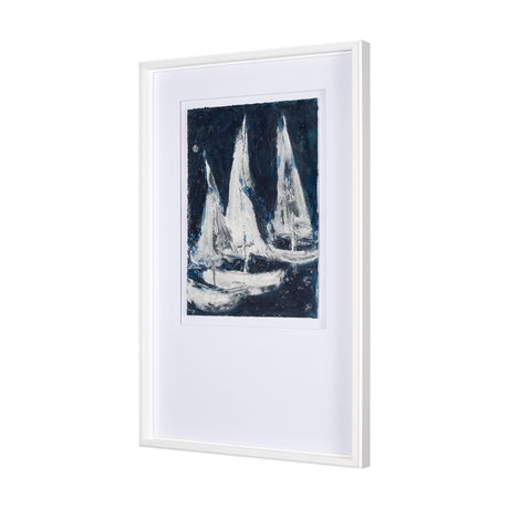 Paper Boats II by Studio M a Framed Art Print Matted under Glass from Mercana - Luna Furniture