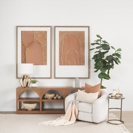 Jace Cream w/ Beige Stripe Lumbar Decorative Pillow Cover from Mercana - Luna Furniture