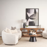 Jacklyn Grey Linen Square Decorative Pillow Cover from Mercana - Luna Furniture