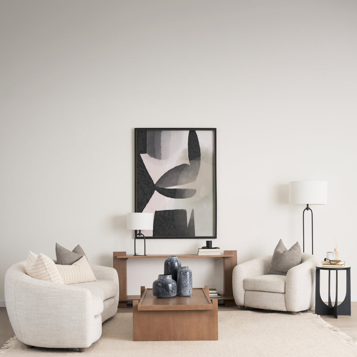 Masai Small Black Mottled Glass Vase from Mercana - Luna Furniture