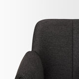 Brently Dining Chair w/ Gray Fabric & Matte Black Metal Legs, Set of 2 from Mercana - Luna Furniture