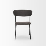 Corey Dining Chair w/ Gray Fabric & Matte Black Metal, Set of 2 from Mercana - Luna Furniture