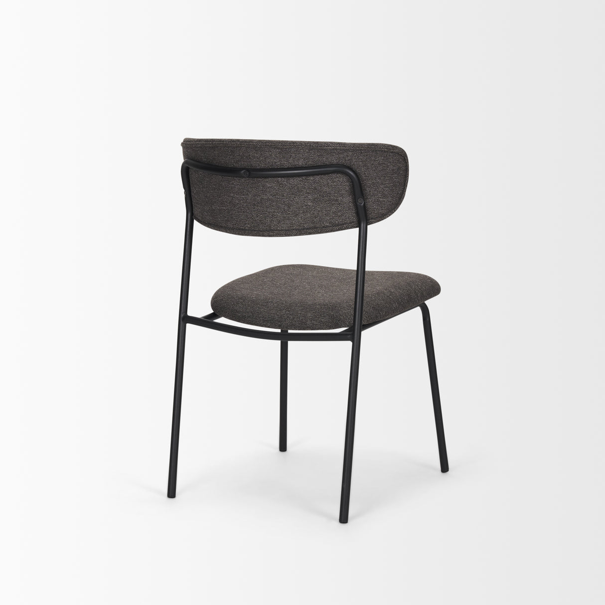 Corey Dining Chair w/ Gray Fabric & Matte Black Metal, Set of 2 from Mercana - Luna Furniture