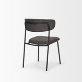 Corey Dining Chair w/ Gray Fabric & Matte Black Metal, Set of 2 from Mercana - Luna Furniture