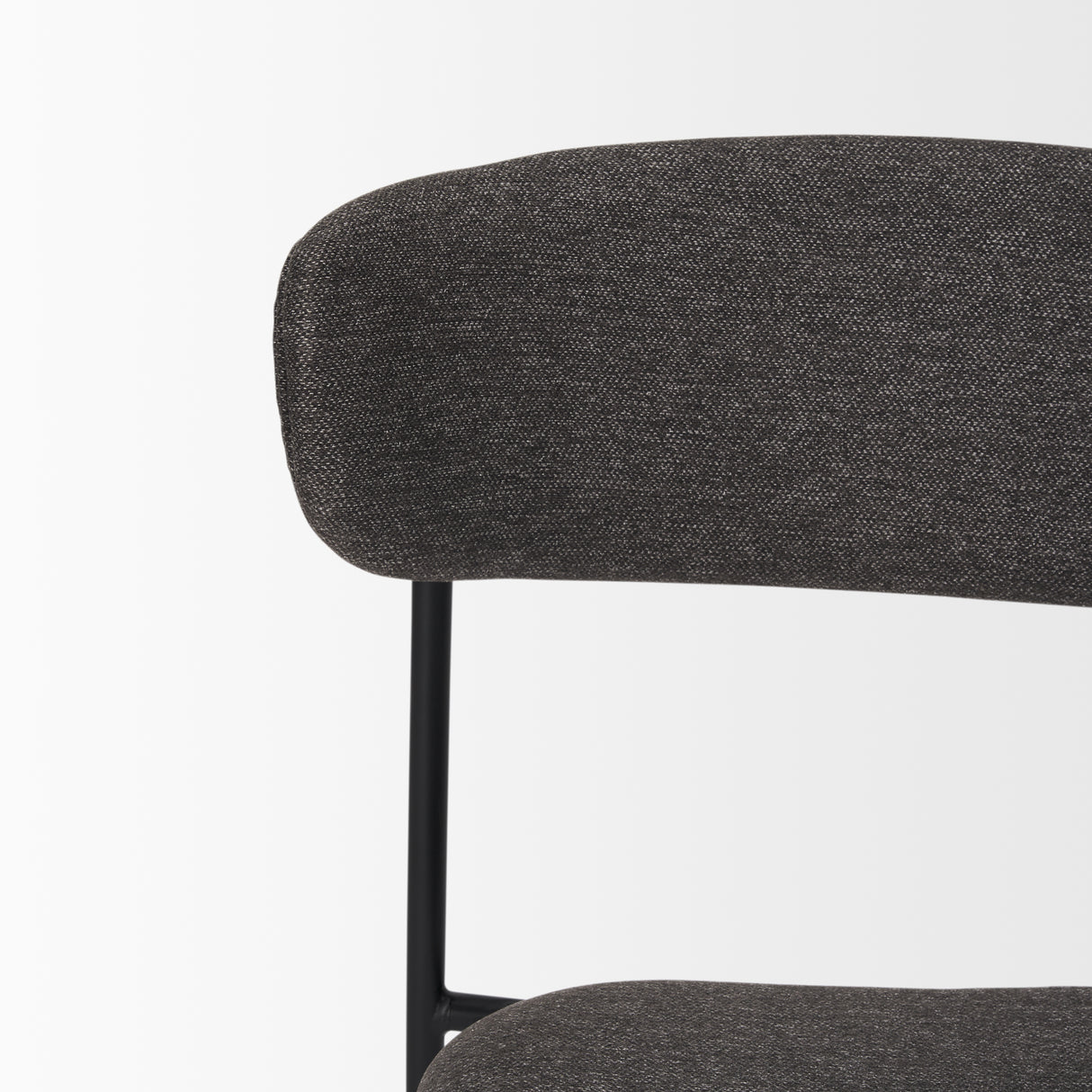 Corey Dining Chair w/ Gray Fabric & Matte Black Metal, Set of 2 from Mercana - Luna Furniture