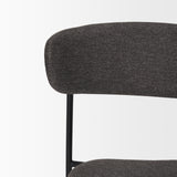Corey Dining Chair w/ Gray Fabric & Matte Black Metal, Set of 2 from Mercana - Luna Furniture