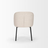 Shannon Dining Chair w/ Oatmeal Fabric & Matte Black Metal, Set of 2 from Mercana - Luna Furniture