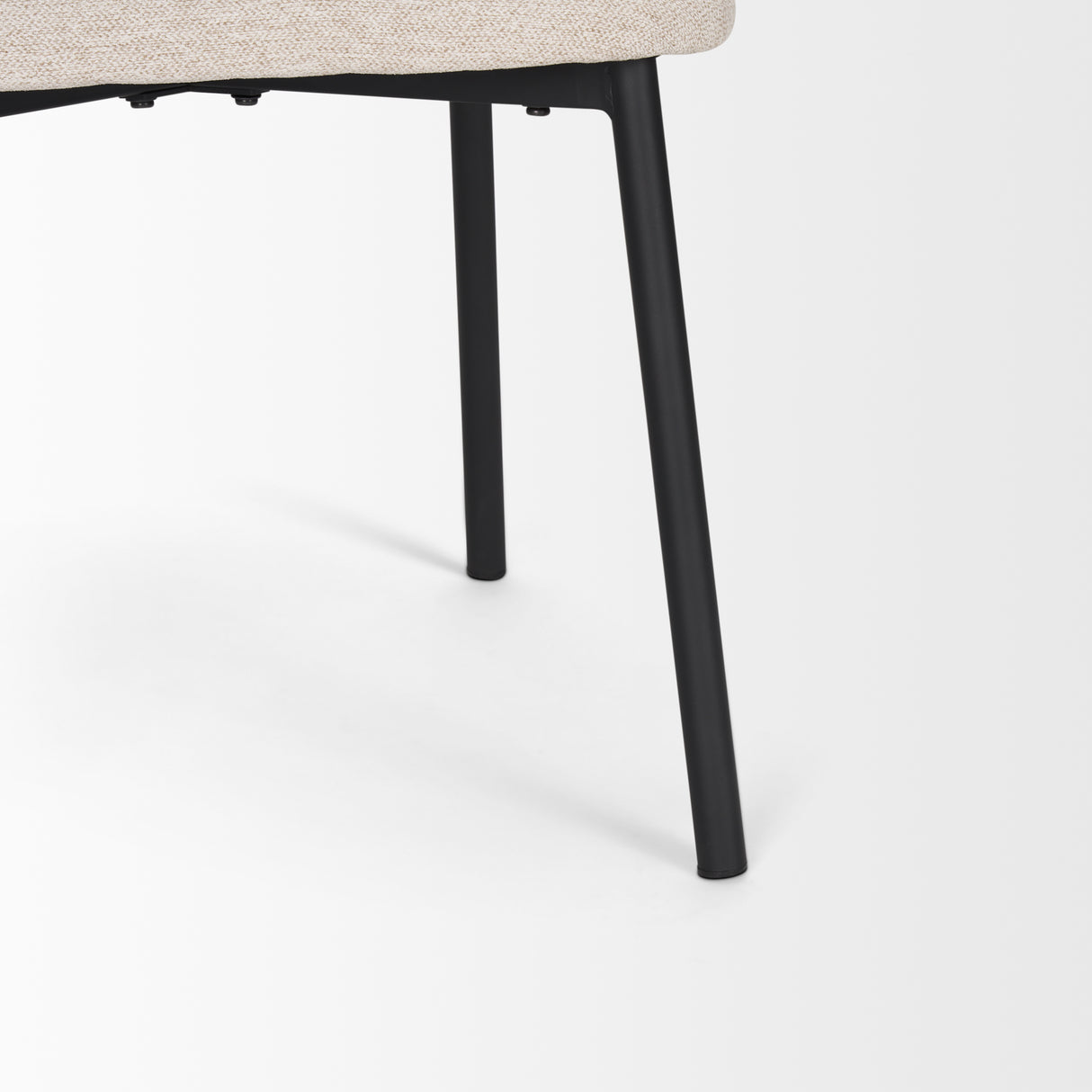 Shannon Dining Chair w/ Oatmeal Fabric & Matte Black Metal, Set of 2 from Mercana - Luna Furniture