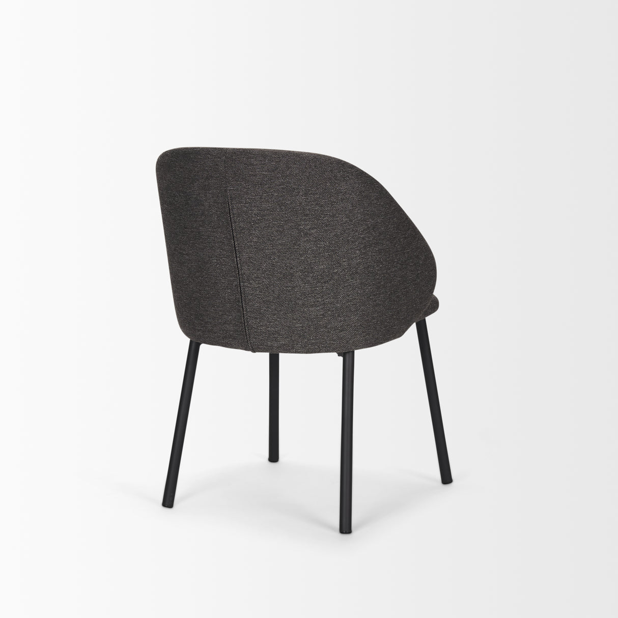Shannon Dining Chair w/ Gray Fabric & Matte Black Metal, Set of 2 from Mercana - Luna Furniture