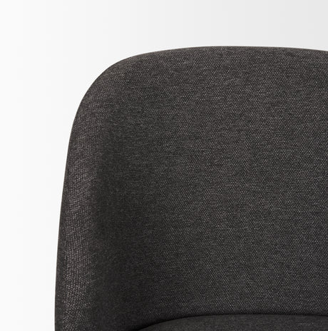 Shannon Dining Chair w/ Gray Fabric & Matte Black Metal, Set of 2 from Mercana - Luna Furniture