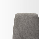 Eve Dining Chair w/ Gray Fabric & Matte Black Metal, Set of 2 from Mercana - Luna Furniture