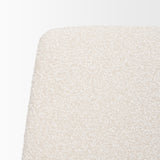 Eve Dining Chair w/ Cream Boucle Fabric & Matte Black Metal, Set of 2 from Mercana - Luna Furniture