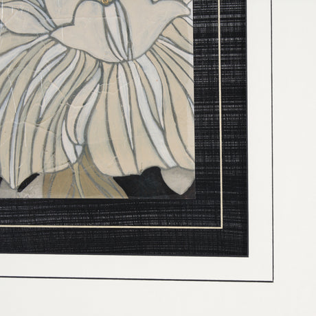 Garden Noir I by June Erica Vess a Hand Embellished Textured Framed Art Print Matted under Glass from Mercana - Luna Furniture