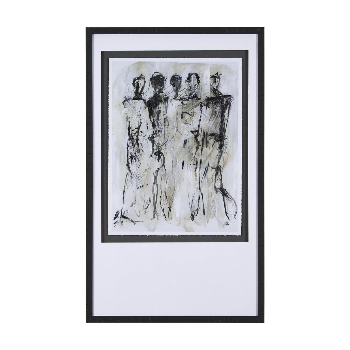 Gathering I by Mercana Studio a Hand Embellished Textured Framed Art Print Matted under Glass from Mercana - Luna Furniture
