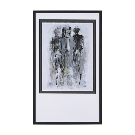 Gathering II by Mercana Studio a Hand Embellished Textured Framed Art Print Matted under Glass from Mercana - Luna Furniture