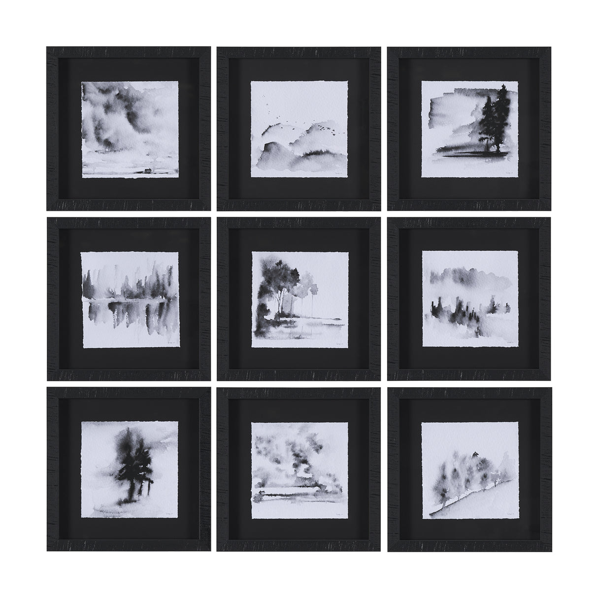 Ink Drawing I by Mercana Studio a Framed Art Print Matted under Glass from Mercana - Luna Furniture