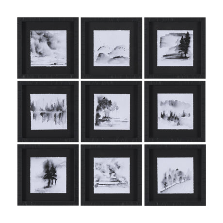 Ink Drawing I by Mercana Studio a Framed Art Print Matted under Glass from Mercana - Luna Furniture