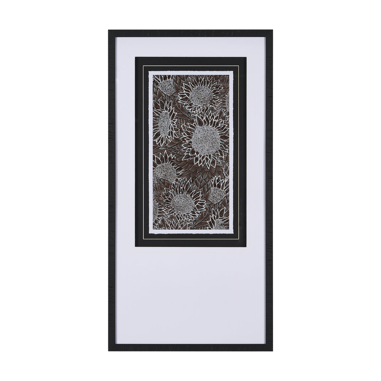 Sunflower Fest I by Mercana Studio a Hand Embellished Textured Framed Art Print Matted under Glass from Mercana - Luna Furniture