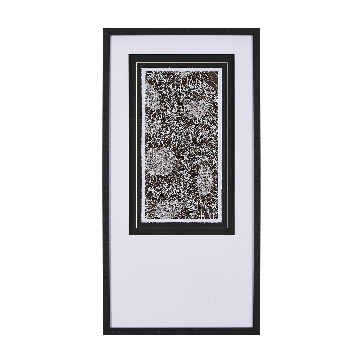 Sunflower Fest II by Mercana Studio a Hand Embellished Textured Framed Art Print Matted under Glass from Mercana - Luna Furniture