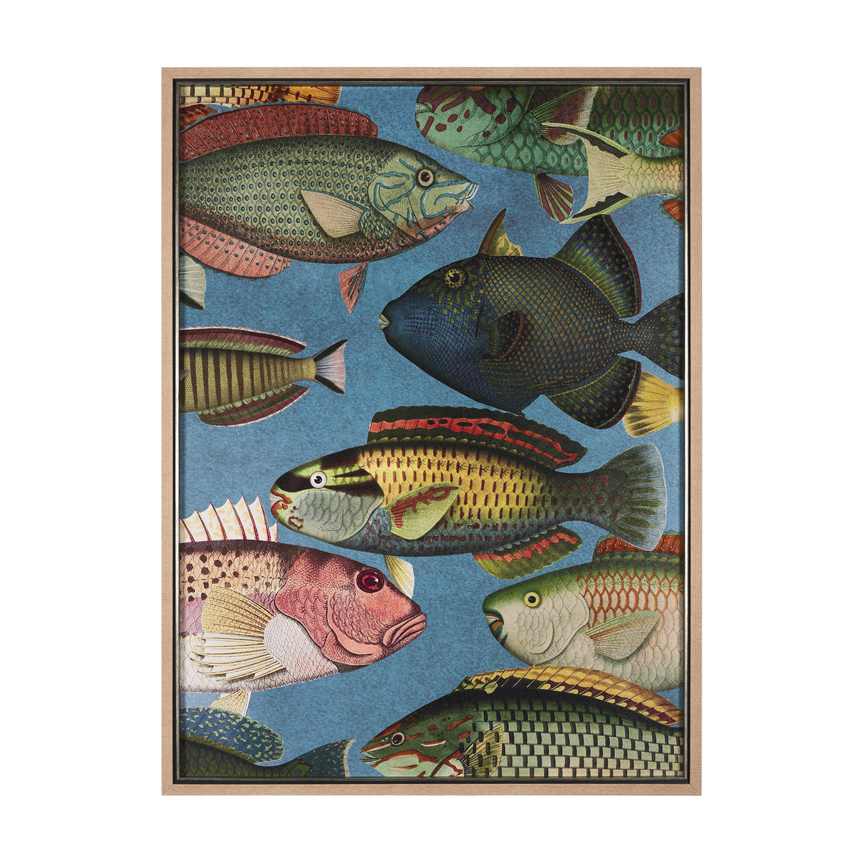 Vadum Piscis by Mercana Studio a Hand Embelished Textured Framed Art Print from Mercana - Luna Furniture