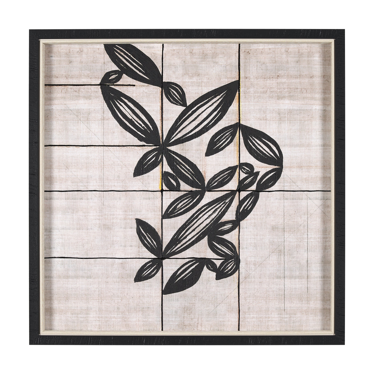 Papyrus Foliage II by Mercana Studio a Hand Embellished Textured Framed Art Print from Mercana - Luna Furniture