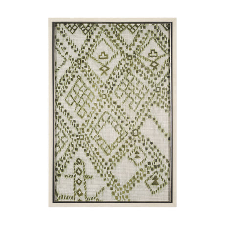 Story Teller I Olive by Mercana Studio a Hand Embelished Textured Framed Art Print from Mercana - Luna Furniture
