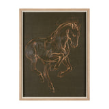Horse III Olive by Mercana Studio a Hand Embellished Textured Framed Art Print from Mercana - Luna Furniture