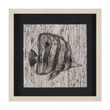 Wood Grain Fish I by Mercana Studio a Hand Embellished Textured Framed Art Print Matted under Glass from Mercana - Luna Furniture