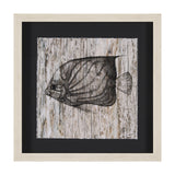 Wood Grain Fish IV by Mercana Studio a Hand Embellished Textured Framed Art Print Matted under Glass from Mercana - Luna Furniture