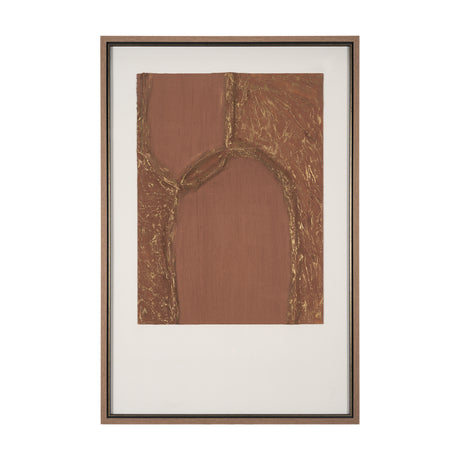 Terracotta Arches I by Studio M a handmade Original Framed 3D Textured Artwork under Glass from Mercana - Luna Furniture