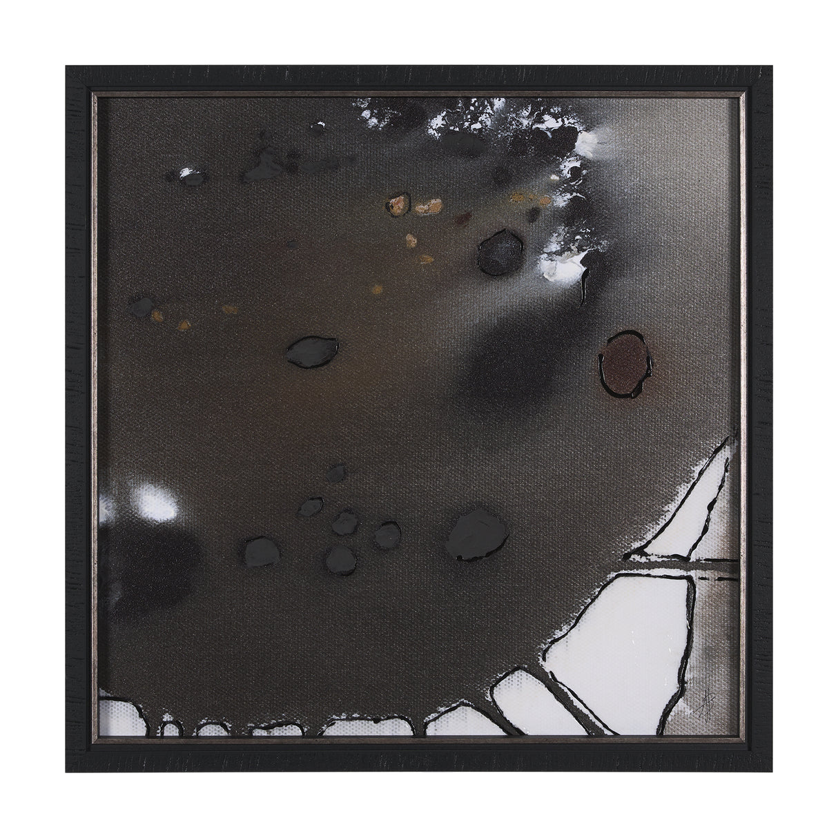 Tributary III by Mercana Studio a Hand Embellished Textured Framed Art Print from Mercana - Luna Furniture