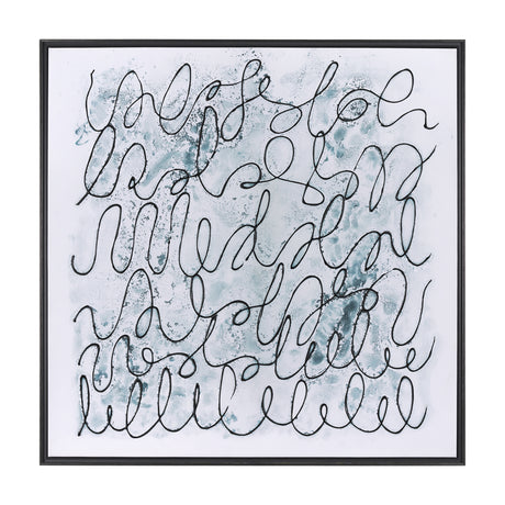 Story Telling by Mercana Studio a Hand Embellished Textured Framed Canvas from Mercana - Luna Furniture