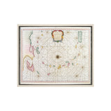 The Caribbean Islands, 1715-1750 by Mercana Studio a Hand Embellished Textured Framed Art Print from Mercana - Luna Furniture