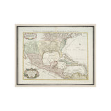 Carte Du Mexique Et De La Floride by Mercana Studio a Hand Embellished Textured Framed Art Print from Mercana - Luna Furniture