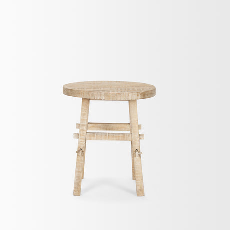 Rosie Small Blonde Wood End Table from Mercana - Luna Furniture