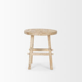 Rosie Small Blonde Wood End Table from Mercana - Luna Furniture