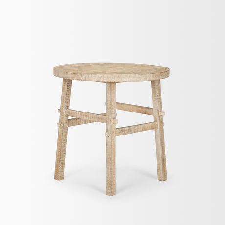 Rosie Large Blonde Wood End Table from Mercana - Luna Furniture
