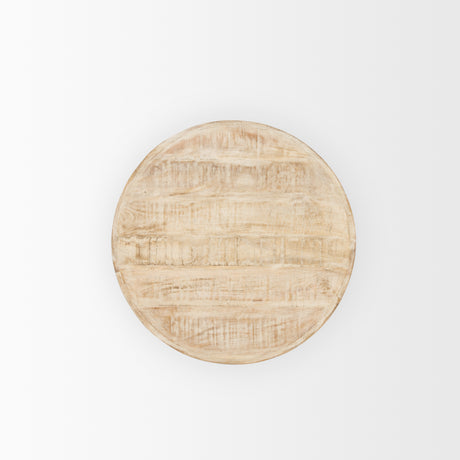 Rosie Large Blonde Wood End Table from Mercana - Luna Furniture