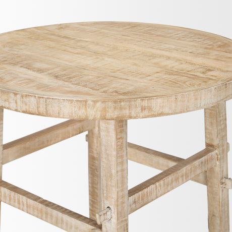 Rosie Large Blonde Wood End Table from Mercana - Luna Furniture
