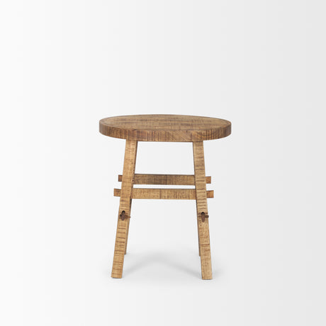 Rosie Small Brown Wood End Table from Mercana - Luna Furniture