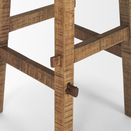 Rosie Small Brown Wood End Table from Mercana - Luna Furniture