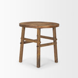 Rosie Large Brown Wood End Table from Mercana - Luna Furniture
