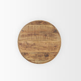 Rosie Large Brown Wood End Table from Mercana - Luna Furniture