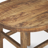 Rosie Large Brown Wood End Table from Mercana - Luna Furniture