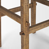 Rosie Large Brown Wood End Table from Mercana - Luna Furniture