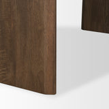 Isla Oval Dining Table w/Dark Brown Wood Top & Arched Legs from Mercana - Luna Furniture