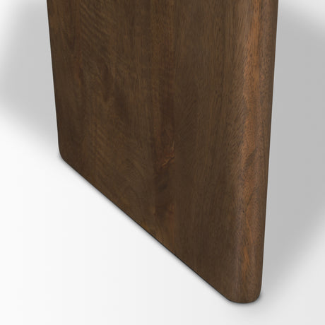 Rumer Dark Brown Wood w/ White Marble Coffee Table from Mercana - Luna Furniture