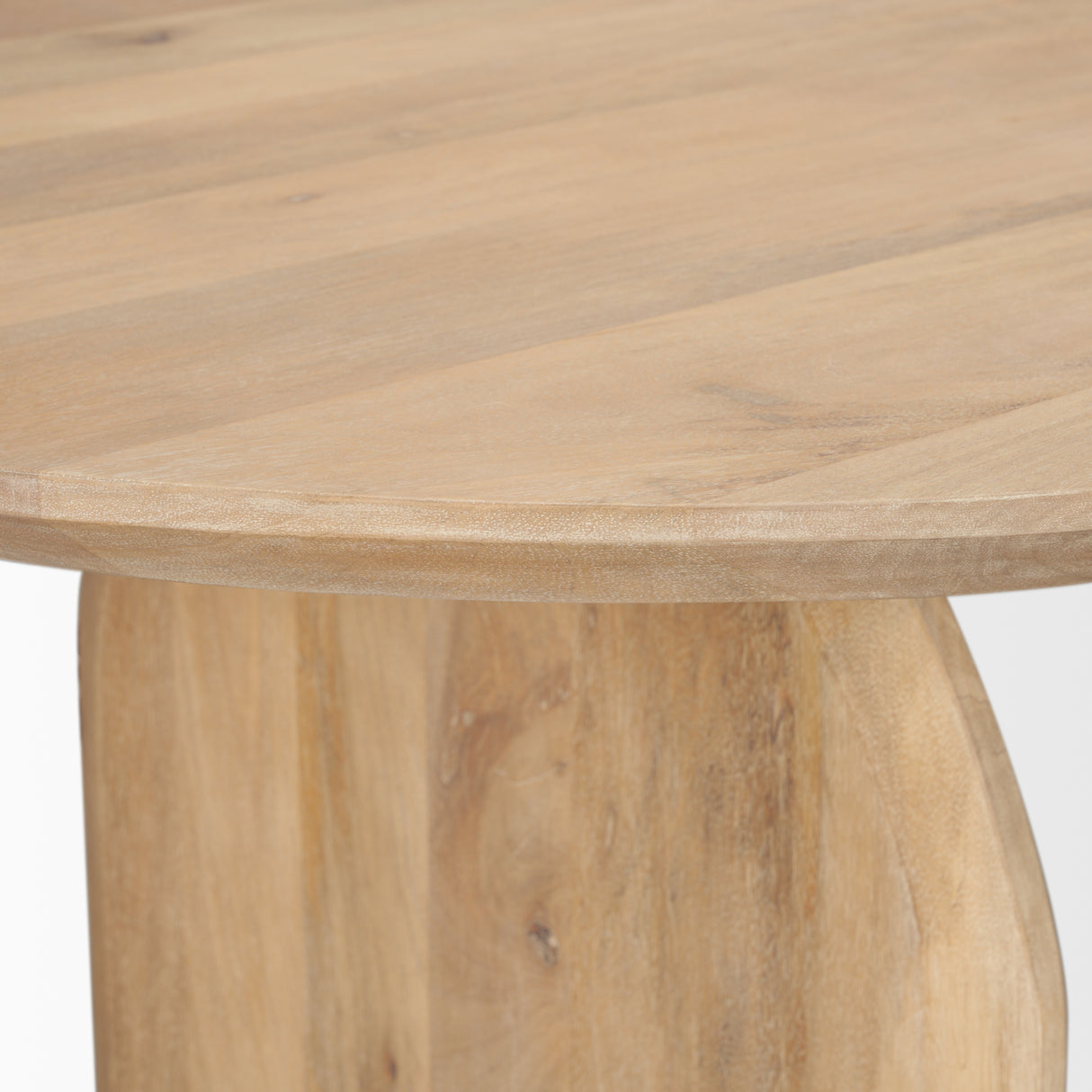 Isla Oval Dining Table w/Light Brown Wood Top & Arched Legs from Mercana - Luna Furniture