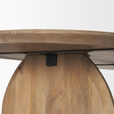 Isla Oval Dining Table w/Light Brown Wood Top & Arched Legs from Mercana - Luna Furniture