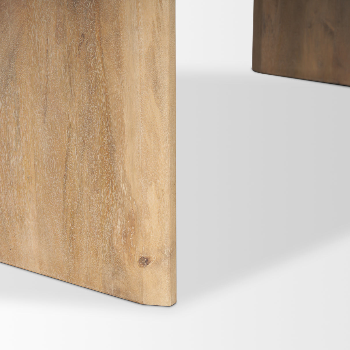 Isla Oval Dining Table w/Light Brown Wood Top & Arched Legs from Mercana - Luna Furniture
